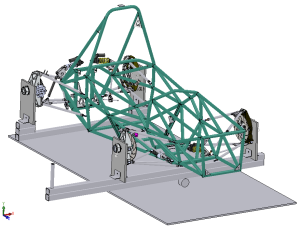 Torsion testing assembly model