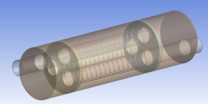 ANSYS muffler model