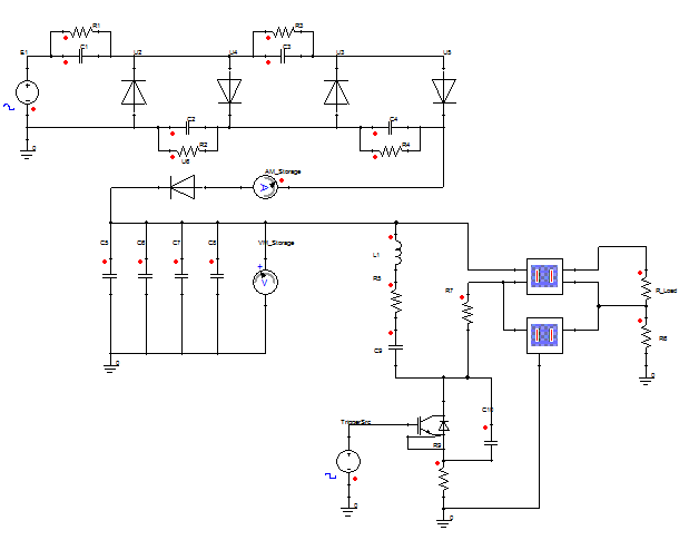 Circuit simulation with characterised components