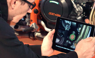 PTC KTM Augmented Reality image