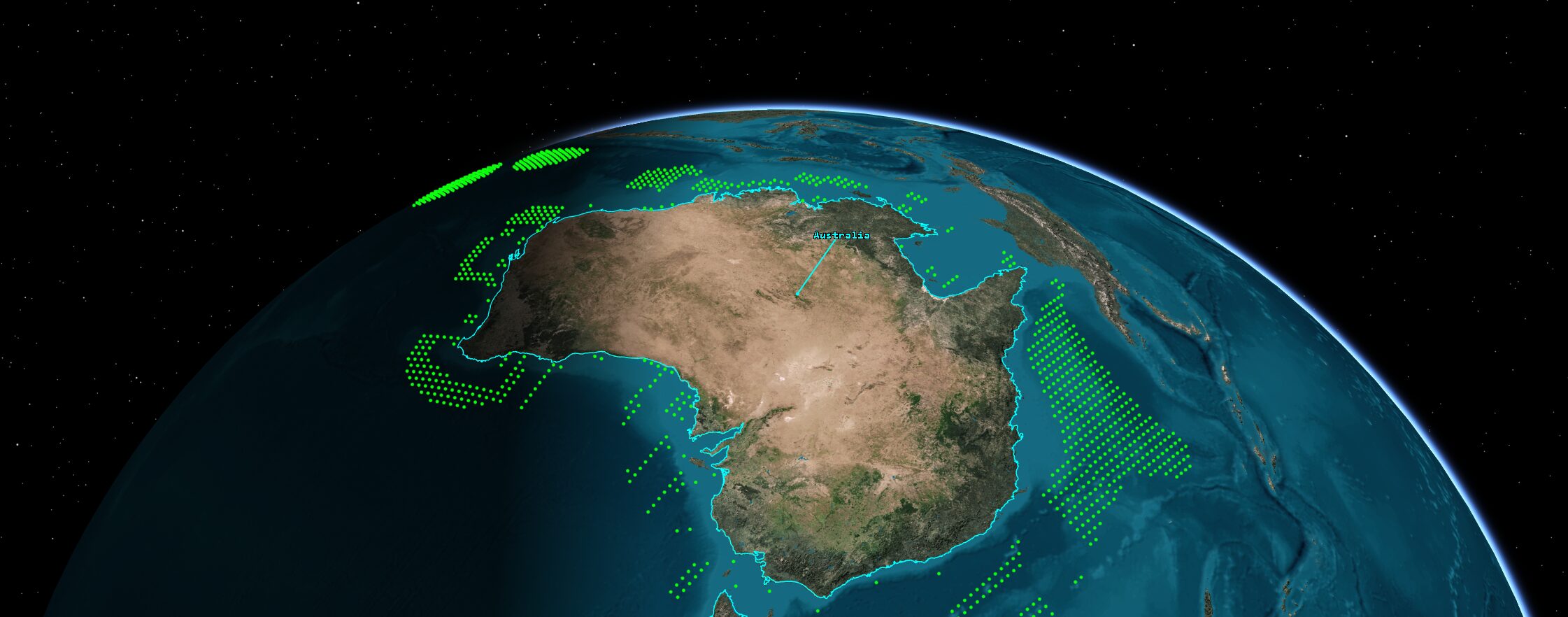 Coverage Grid constrained to Protected Marine Areas.