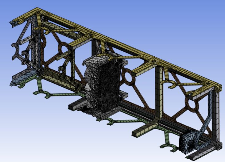 Thermal Analysis performed in Ansys Mechanical using a generated Finite Element Analysis Mesh